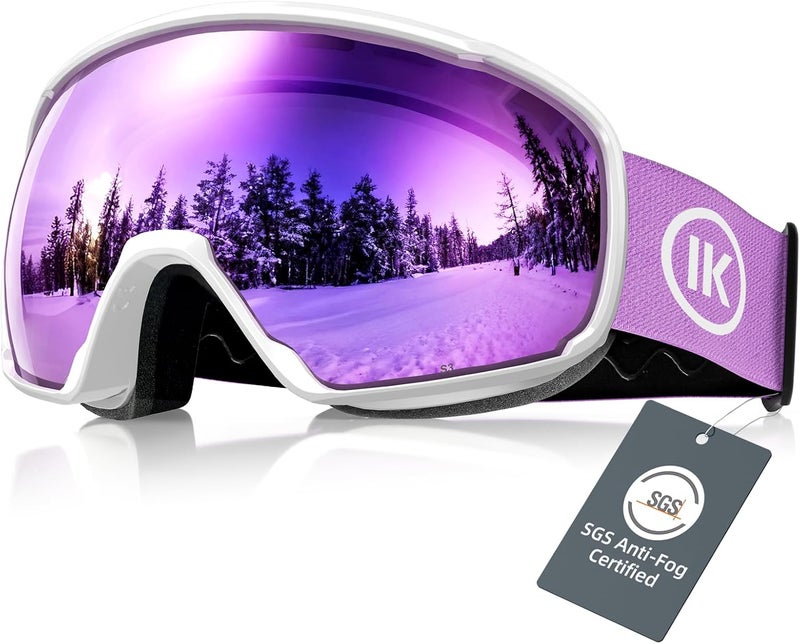 Innerking OTG Ski Goggles SGS Approved, Over Glasses Snow Snowboarding Winter Goggles Anti Fog for Adult, Youth, Men Women - Image 1